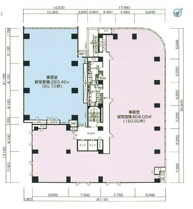 メットライフ新横浜ビル2F 間取り図