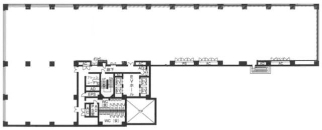 コスモパークビル1F 間取り図
