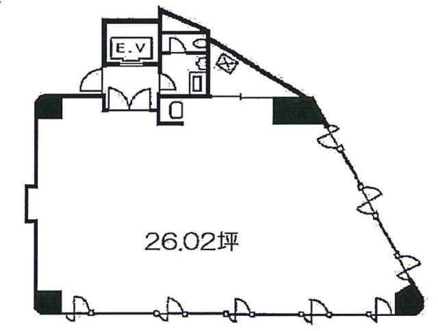恵比寿ホークビル4F 間取り図