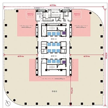 ワテラスタワー4F 間取り図