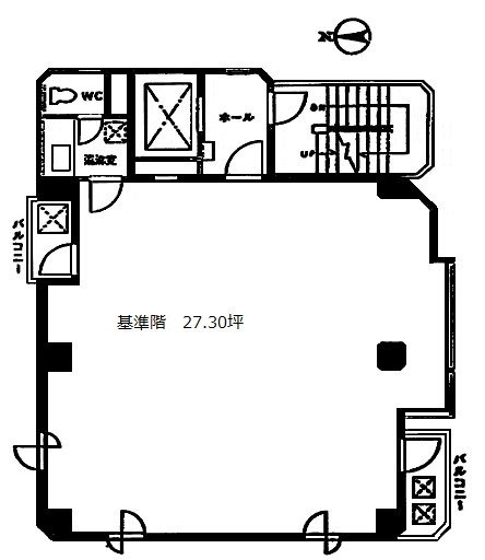 ロリエ市ヶ谷ビル2F 間取り図