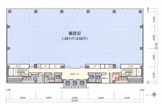 グラスキューブ品川北 間取り図