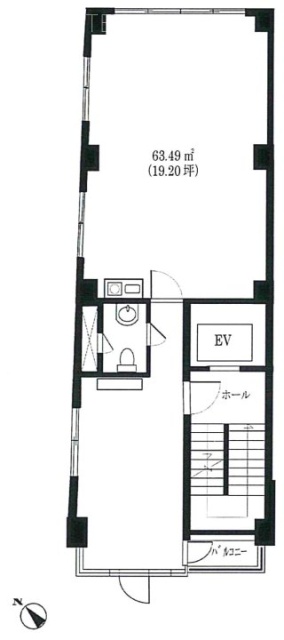 富ヶ谷エー・アイ・ユービル2F 間取り図