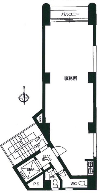 南平台アイアイビル1F 間取り図