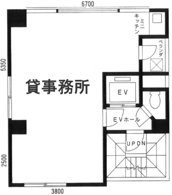 SK飯田橋ビル2F 間取り図