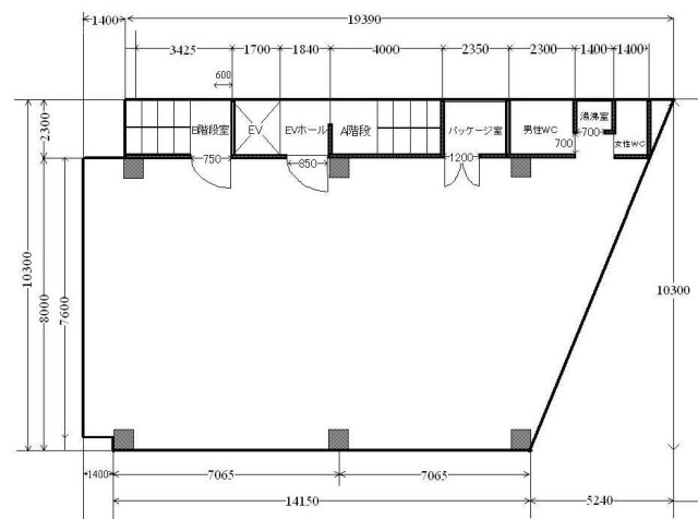 第3小池ビル1F~3F 間取り図