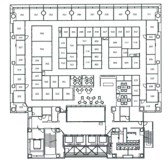 エキスパートオフィス東京717 間取り図