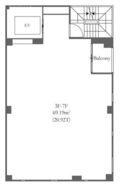 鎌田ビル1F 間取り図