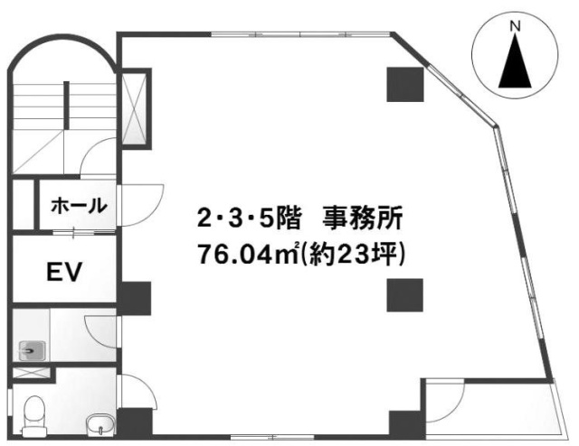 橋口ビル2F 間取り図