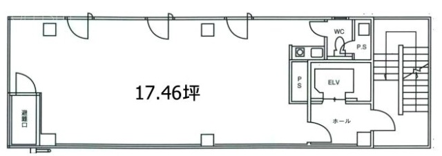 ル・グラシエルBLDG.805F 間取り図