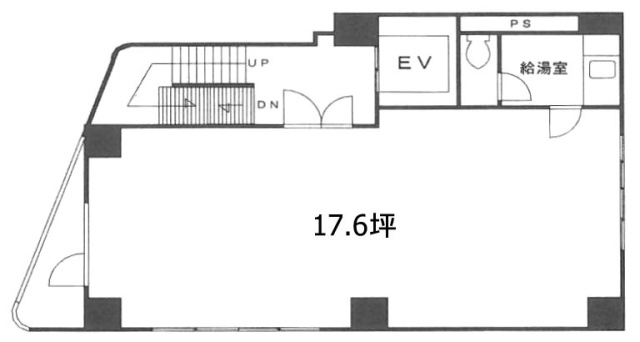 日本橋ウィンテルビル6F 間取り図
