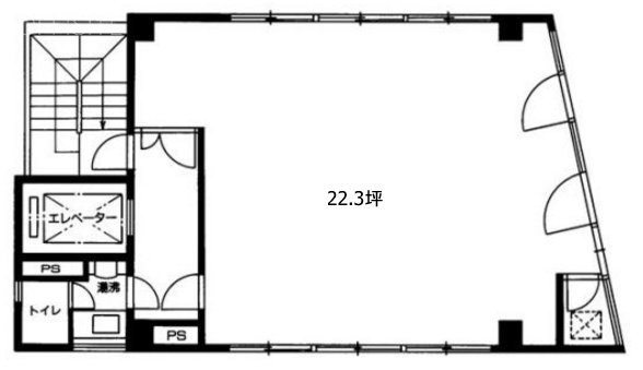 BizSQUARE八丁堀1F 間取り図