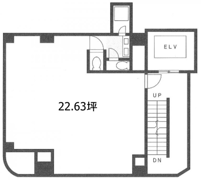 アサヒビル4F 間取り図