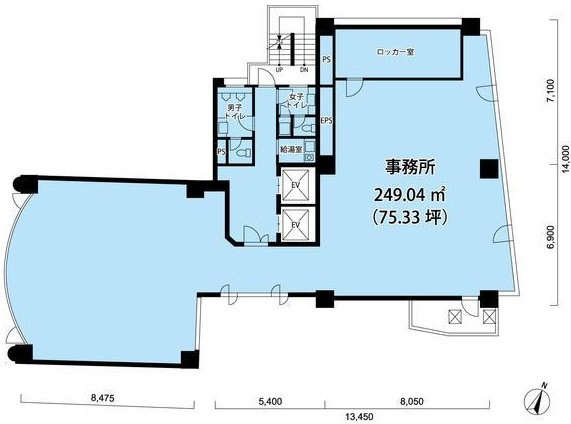 フロンティア中目黒3F 間取り図