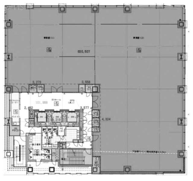 内神田ミッドスクエア1F 間取り図