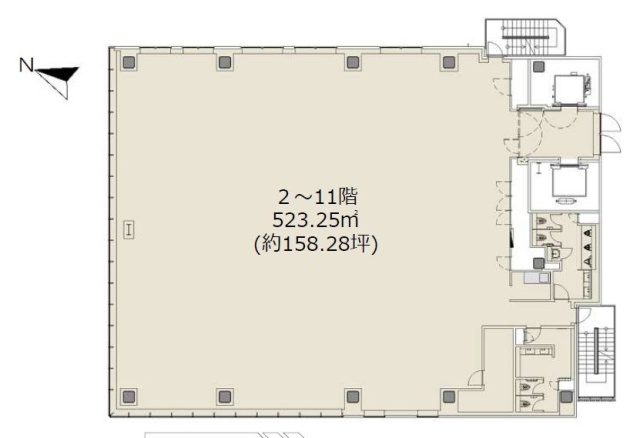 CIRCLES+市ヶ谷駅前3F 間取り図