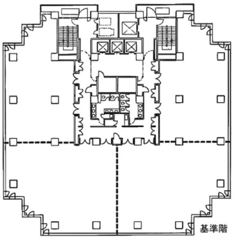 勝どきサンスクエア3F 間取り図