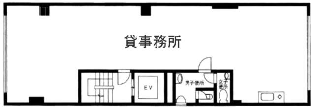 興信第一ビルB1F 間取り図