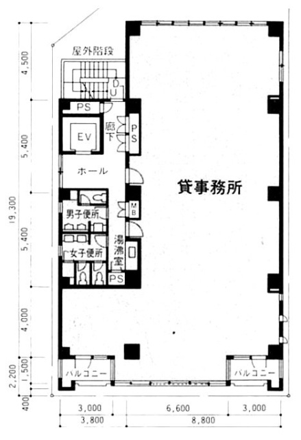 ウィステリア南大塚ビル4F 間取り図