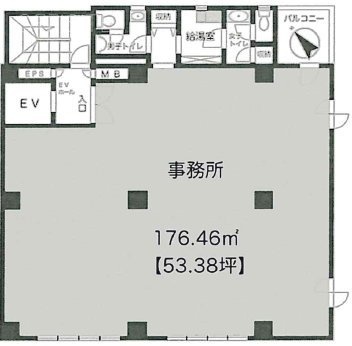 冠第2ビル4F 間取り図