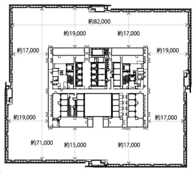 大手町フィナンシャルシティグランキューブ18F 間取り図