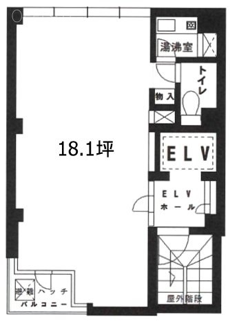 タキカワ大久保ビル8F 間取り図