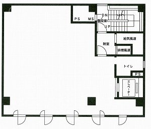西銀座ビル1F 間取り図