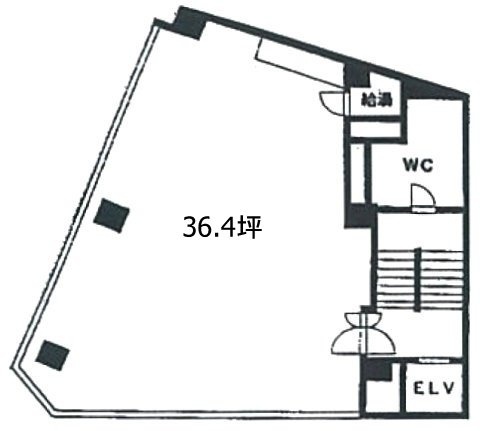 銀座西ビルヂング3F 間取り図