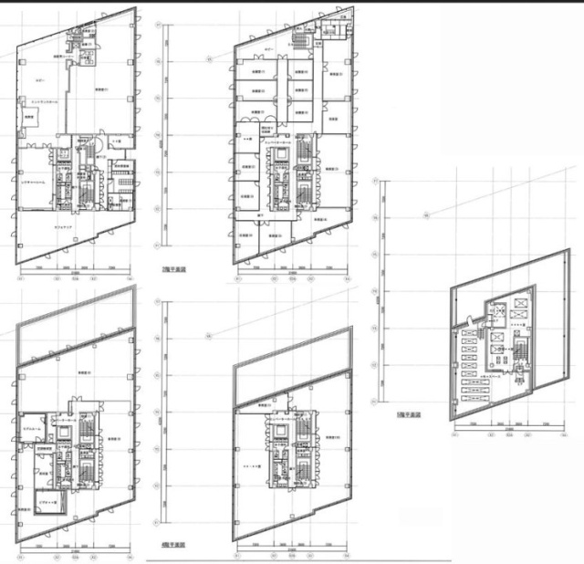 仮)唐木田ビル1F~4F 間取り図