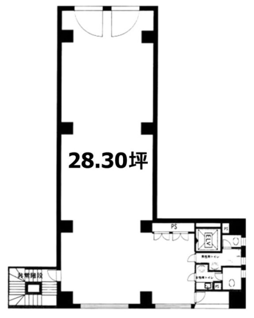 青山シティビルB1F 間取り図