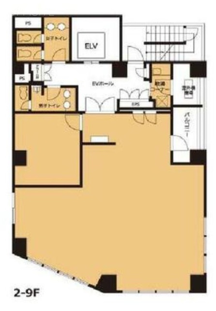 VORT秋葉原Ⅶビル9F 間取り図