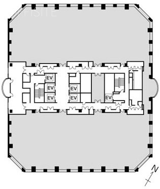 天王洲パークサイドビル14F 間取り図