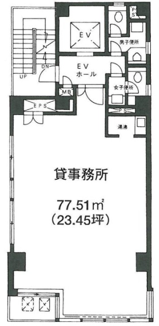 朝日ビル6F 間取り図
