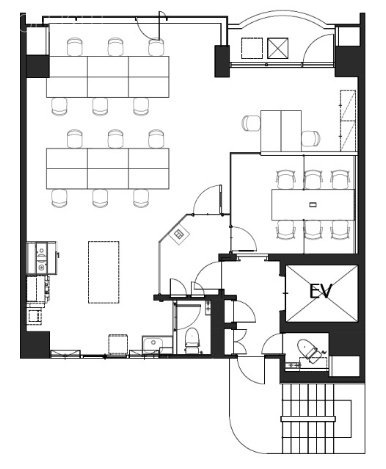 靖国外苑ビル(旧 川内ビル)5F 間取り図