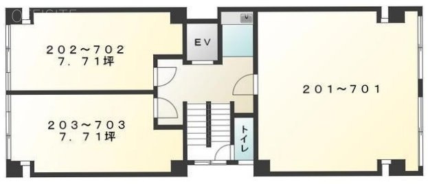 ヤマリビル701 間取り図