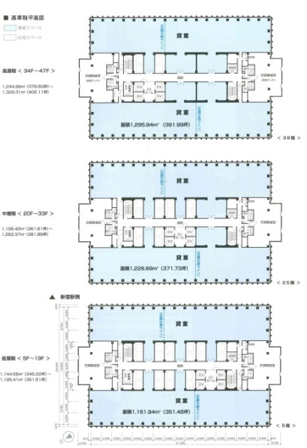 新宿野村ビル西9-14 間取り図