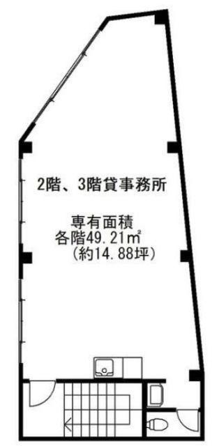 山本ビル3F 間取り図