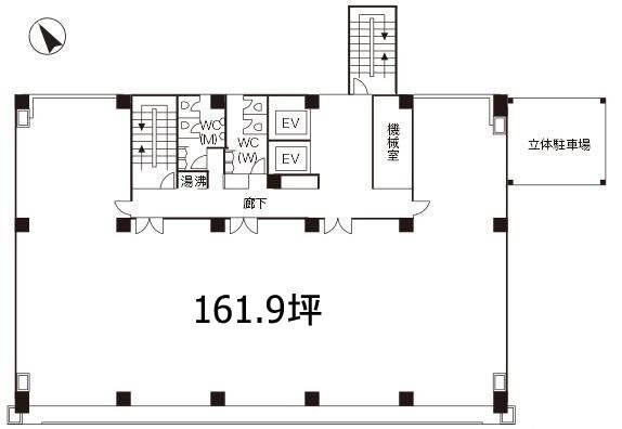 渋谷第一生命ビル6F 間取り図