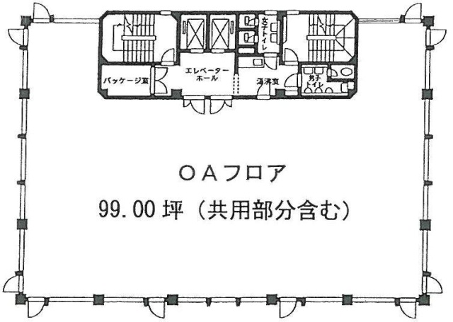 高輪カネオビルB 間取り図