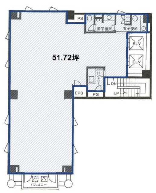 JHVビル6F 間取り図