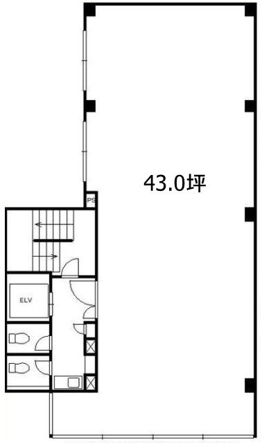 藤井第一ビル3F 間取り図