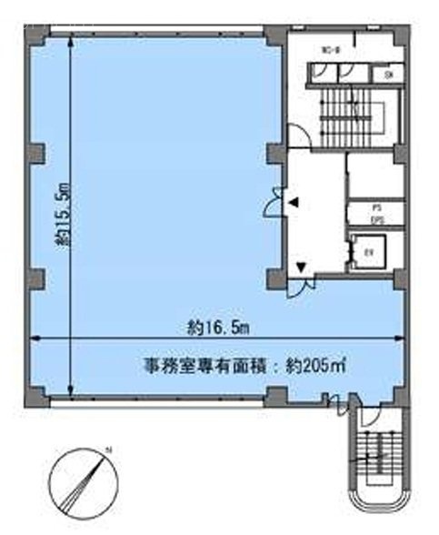 第四田町ビル3F 間取り図