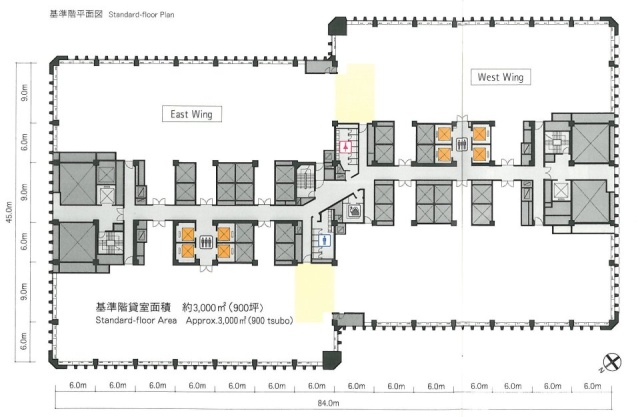アーク森ビル15F 間取り図