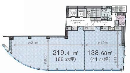 虎ノ門ビルディング9F 間取り図