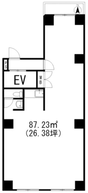 榎町ビル4F 間取り図