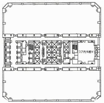 晴海アイランドトリトンスクエアオフィスタワーX棟2F 間取り図