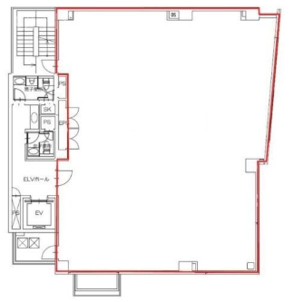 麹町スカイフィールド4F 間取り図