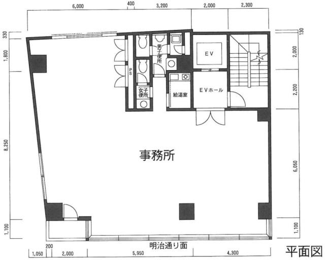 清澤ビル6F 間取り図