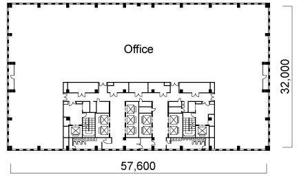 品川シーサイドウエストタワー13F 間取り図