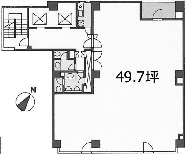 EDGE日本橋蛎殻町B1F 間取り図